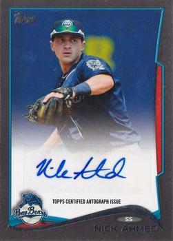 2014 Topps Pro Debut - Autographs #PDA-NA Nick Ahmed Front