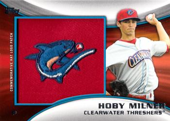 2014 Topps Pro Debut - Minor League Manufactured Hat Logo #MH-HM Hoby Milner Front