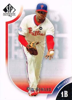 2009 SP Authentic #6 Ryan Howard Front