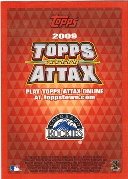 2009 Topps Attax - Code Cards #1 Garrett Atkins Back