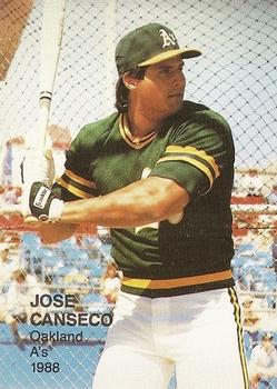 1989 Baseball's Best Two (unlicensed) #2 Jose Canseco Front
