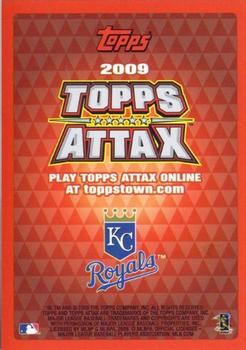 2009 Topps Attax - Gold Superstars #NNO Alex Gordon Back
