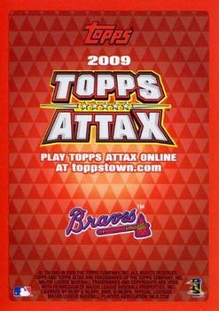 2009 Topps Attax - Gold Superstars #NNO Chipper Jones Back