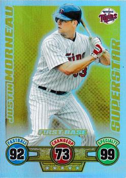 2009 Topps Attax - Gold Superstars #NNO Justin Morneau Front
