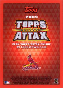 2009 Topps Attax - Gold Superstars #NNO Albert Pujols Back