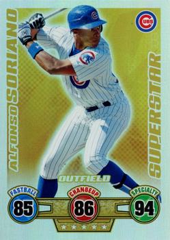 2009 Topps Attax - Gold Superstars #NNO Alfonso Soriano Front