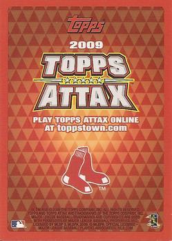 2009 Topps Attax - Silver Foil #NNO Josh Beckett Back
