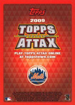 2009 Topps Attax - Silver Foil #NNO Carlos Beltran Back