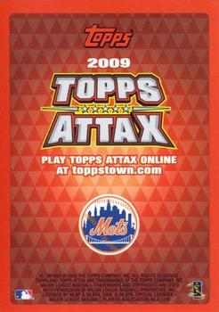 2009 Topps Attax - Silver Foil #NNO Carlos Delgado Back