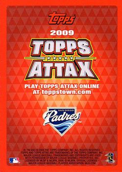 2009 Topps Attax - Silver Foil #NNO Adrian Gonzalez Back