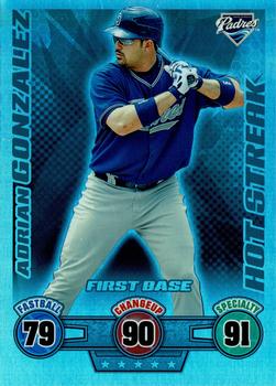 2009 Topps Attax - Silver Foil #NNO Adrian Gonzalez Front