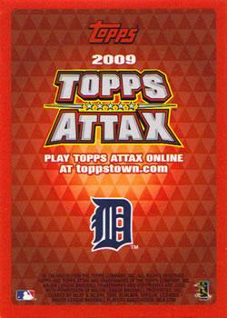 2009 Topps Attax - Silver Foil #NNO Curtis Granderson Back