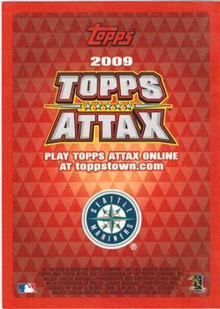 2009 Topps Attax - Silver Foil #NNO Felix Hernandez Back