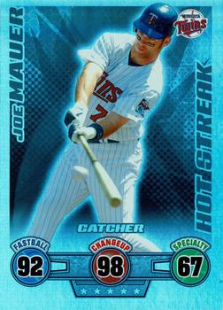 2009 Topps Attax - Silver Foil #NNO Joe Mauer Front