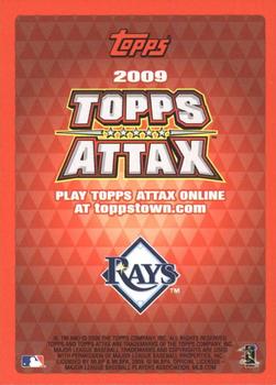 2009 Topps Attax - Silver Foil #NNO B.J. Upton Back