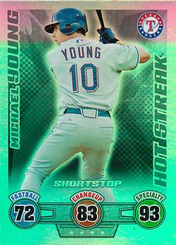 2009 Topps Attax - Silver Foil #NNO Michael Young Front