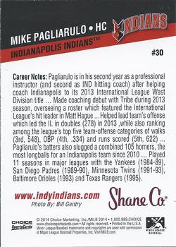 2014 Choice Indianapolis Indians #30 Mike Pagliarulo Back