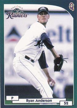 2000 Blueline Q-Cards Tacoma Rainiers #4 Ryan Anderson Front