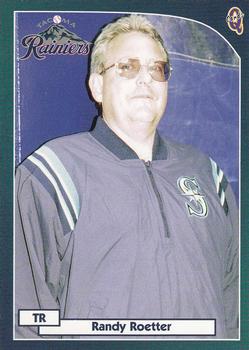 2000 Blueline Q-Cards Tacoma Rainiers #21 Randy Roetter Front