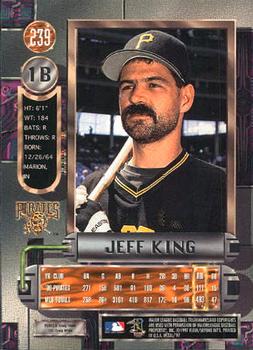1997 Metal Universe #239 Jeff King Back