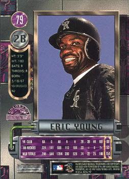 1997 Metal Universe #79 Eric Young Back