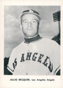 1961 Jay Publishing Los Angeles Angels #NNO Julio Becquer Front