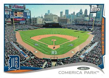 2014 Topps Detroit Tigers #DET-17 Comerica Park Front