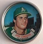 1987 Topps Coins #6 Jose Canseco Front