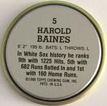 1988 Topps Coins #5 Harold Baines Back