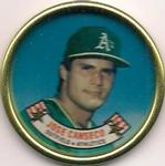 1988 Topps Coins #7 Jose Canseco Front