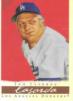 2003 Topps Gallery Hall of Fame - Artist's Proofs #7 Tommy Lasorda Front
