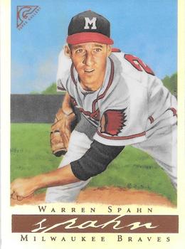 2003 Topps Gallery Hall of Fame - Artist's Proofs #23 Warren Spahn Front