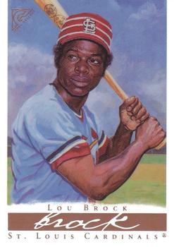 2003 Topps Gallery Hall of Fame - Artist's Proofs #37 Lou Brock Front