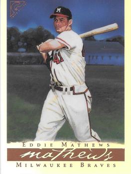 2003 Topps Gallery Hall of Fame - Artist's Proofs #45 Eddie Mathews Front