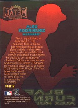1997 Metal Universe - Blast Furnace #10 Alex Rodriguez Back