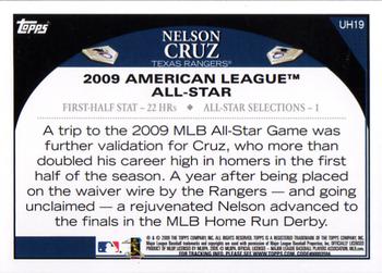 2009 Topps Updates & Highlights #UH19 Nelson Cruz Back