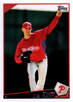 2009 Topps Updates & Highlights #UH30 J.A. Happ Front
