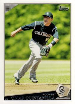 2009 Topps Updates & Highlights #UH58 Omar Quintanilla Front