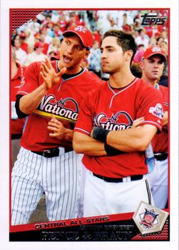 2009 Topps Updates & Highlights #UH316 Central All-Stars (Hunter Pence / Ryan Braun) Front