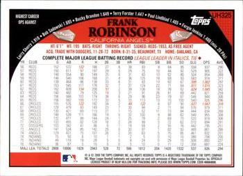 2009 Topps Updates & Highlights #UH325 Frank Robinson Back