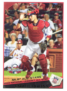 2009 Topps Updates & Highlights #UH14 Yadier Molina Front