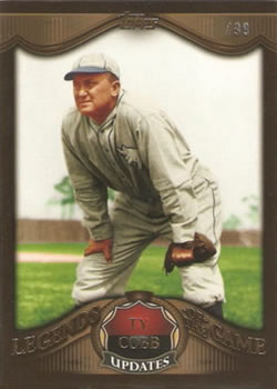 2009 Topps Updates & Highlights - Legends of the Game Gold #LGU04 Ty Cobb Front