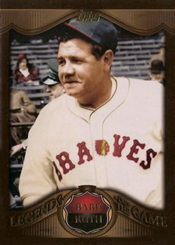 2009 Topps Updates & Highlights - Legends of the Game Gold #LGU18 Babe Ruth Front