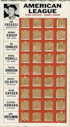 1967 Topps Punch-Outs #NNO Bobby Knoop Front