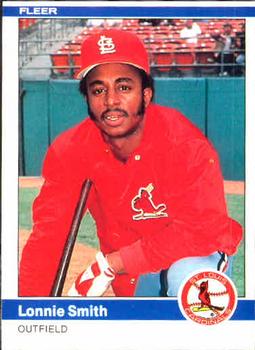 1984 Fleer #335 Lonnie Smith Front