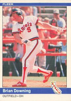 1984 Fleer #515 Brian Downing Front