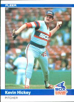1984 Fleer #61 Kevin Hickey Front
