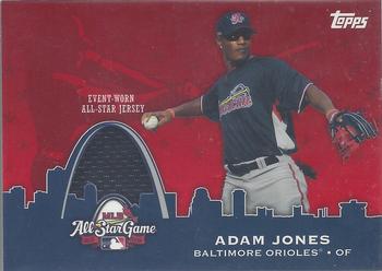 2009 Topps Updates & Highlights - All-Star Stitches #AST-3 Adam Jones Front
