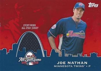 2009 Topps Updates & Highlights - All-Star Stitches #AST-41 Joe Nathan Front