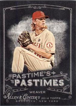 2014 Topps Allen & Ginter - Pastime's Pastimes #PP-JW Jered Weaver Front